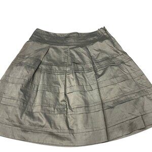 Women’s Gray Pleated A-Line Skirt